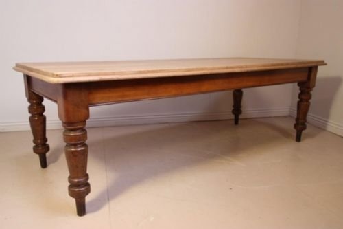 Large Walnut Antique Victorian Dining Table