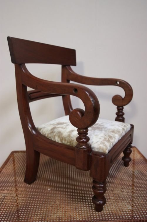 Regency Antique Mahogany Child's Chair