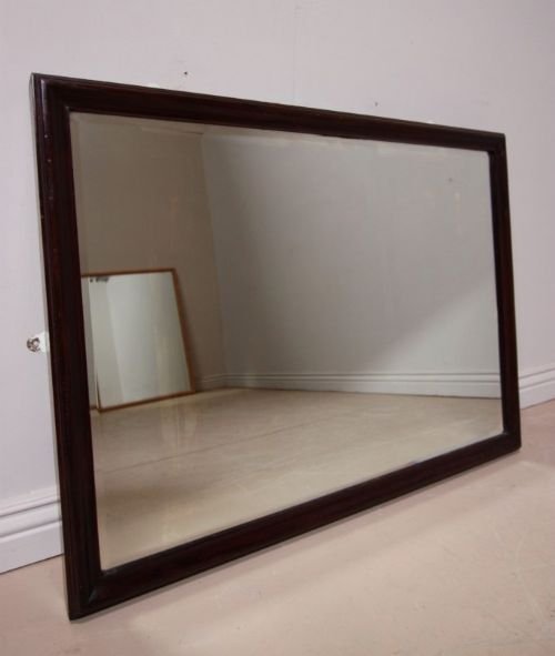 Victorian Antique Mahogany Shop Fitting Mirror