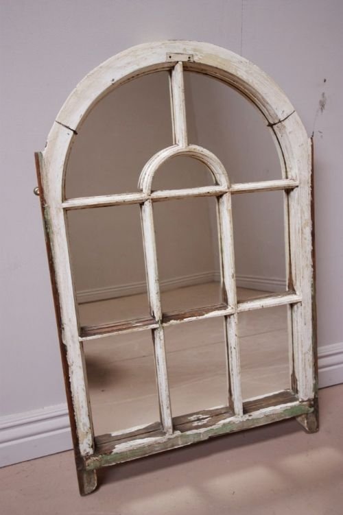 19th Century Antique Arched Mirror