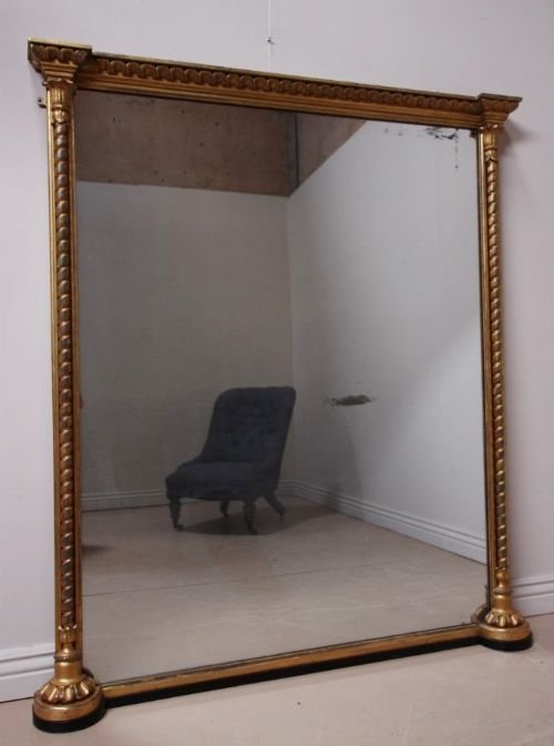 Large Original William IV Gilt Antique Mirror