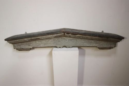Georgian Antique Painted Pine Overdoor