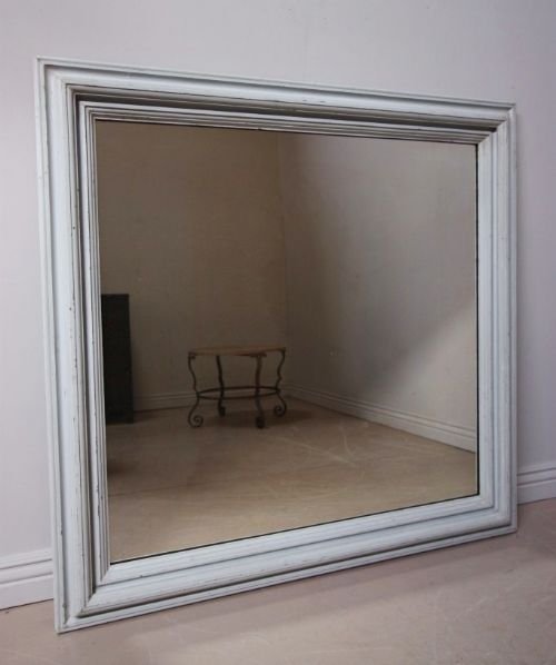 19th Century Antique Pine Architrave Mirror