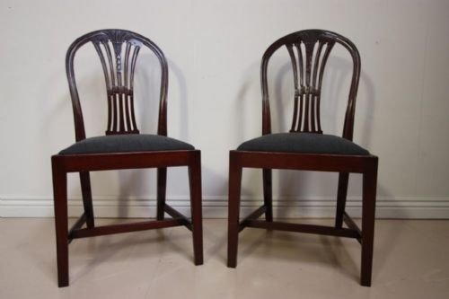 Pair of Antique Edwardian Hall/dining Chairs