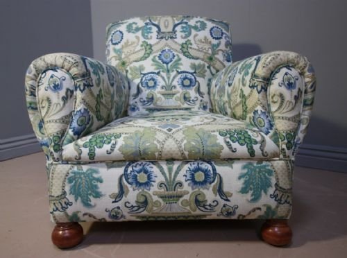 Antique Upholstered Comfortable Armchair