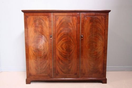 Antique Mahogany Gentleman's Press Cupboard