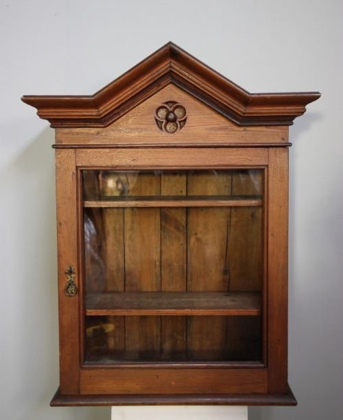 19th Century Antique Pine Wall Cupboard