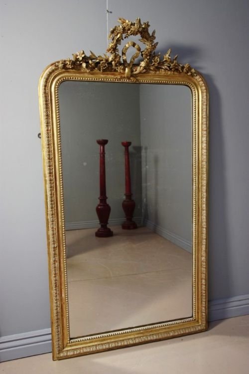 Original Antique French Gilt Mirror