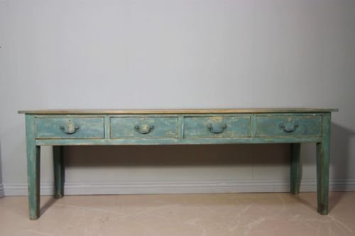 Victorian Antique Painted Pine Dresser Base