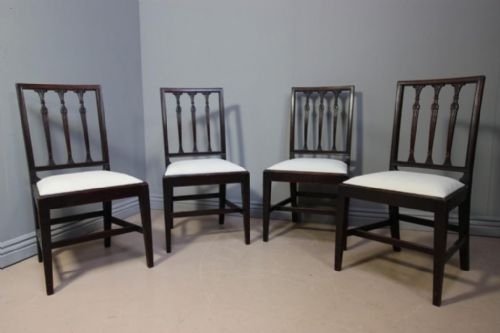 Set of Four Antique Georgian Dining Chairs