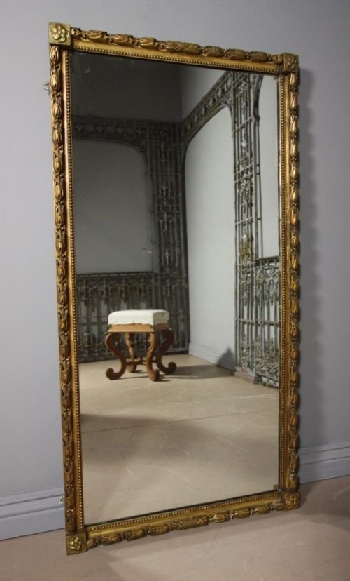 Antique Victorian Gilt Wood Mirror