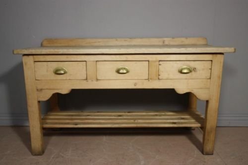 19th Century Antique Pine Dresser Base