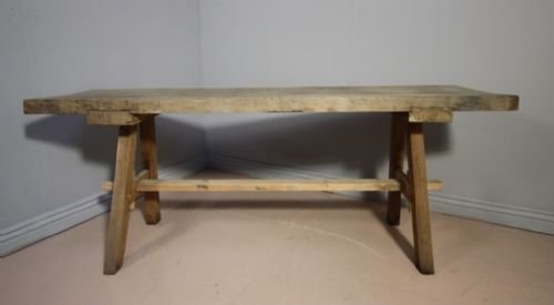 French Antique Pine Preparation Table