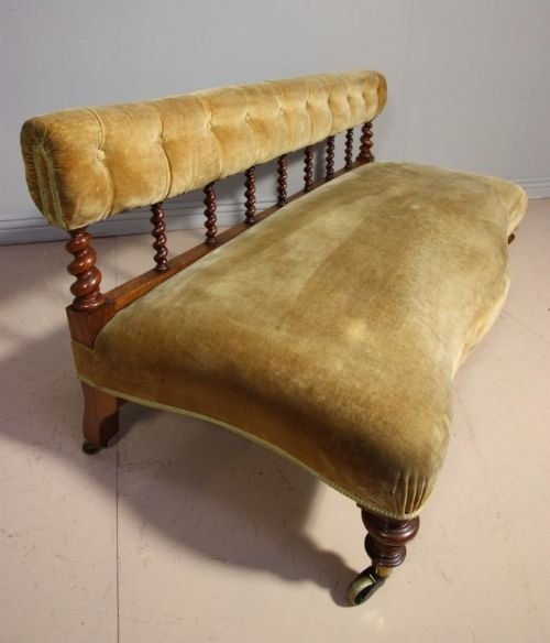 Unusual Victorian Antique Sofa/seat/settee