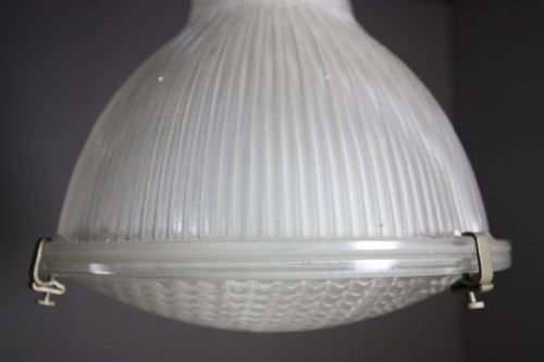 Pair of Edwardian Antique Halophane Light Fittings