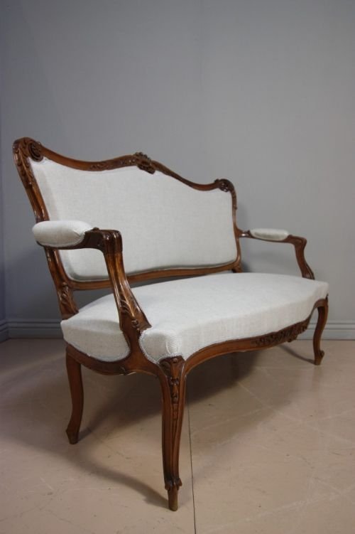 19th Century Antique Fauteuil Sofa/settee/seat
