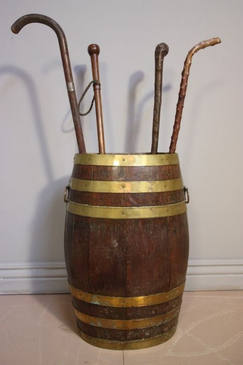 Antique Victorian Barrel Stick Stand