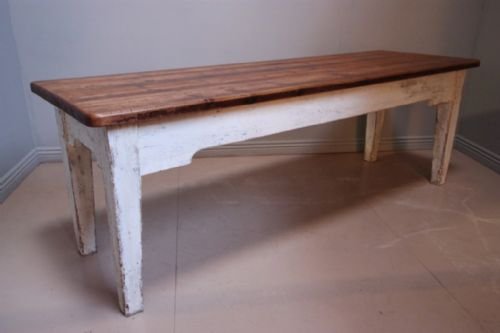 Victorian Antique Pine Kitchen Work/dining Table