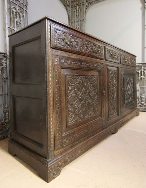 Georgian Antique Oak Dresser Base