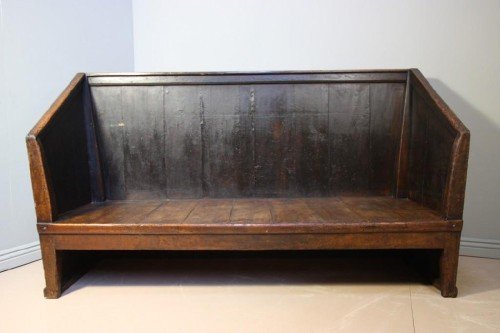 Rare 18th Century Antique Pine Settle/bed/bench