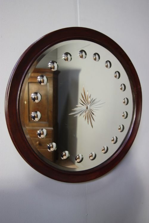 Edwardian Antique Mahogany Mirror
