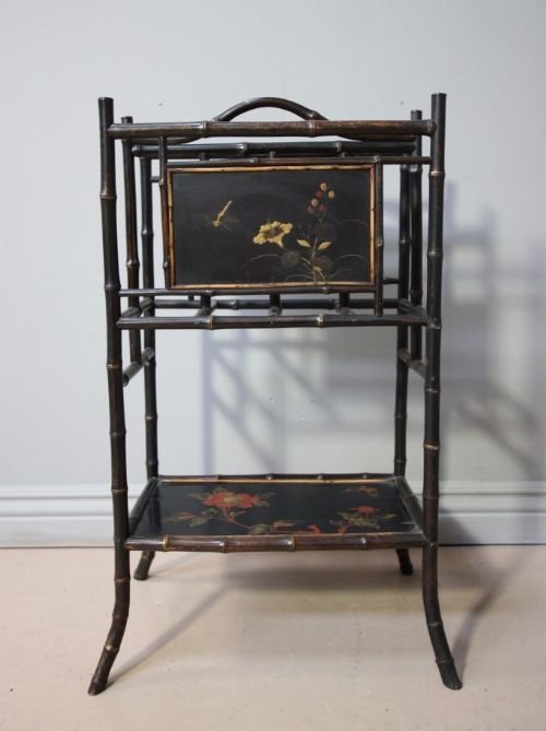 

Victorian Antique Tall Bamboo Canterbury