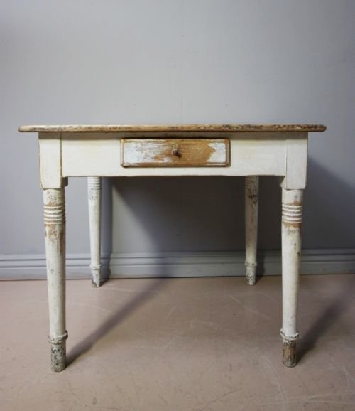 Victorian Antique Original Painted Pine Sidetable