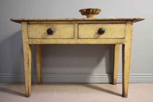 Georgian Antique Painted Pine Side Table