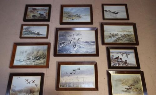 Antique Collection of Eleven Game Bird Prints