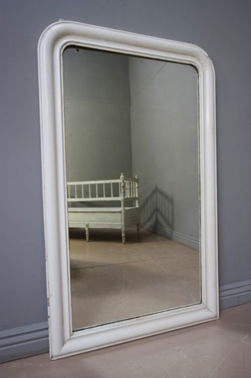 Large French Antique Gesso Mirror