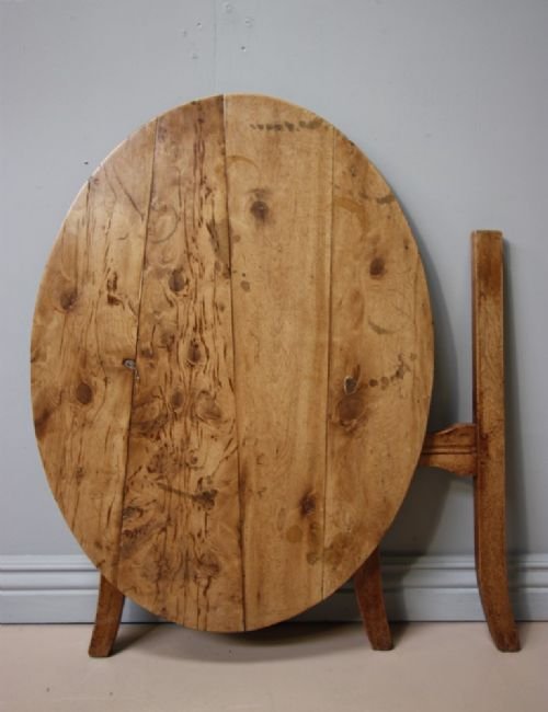 French Antique Fruitwood Vendage Table