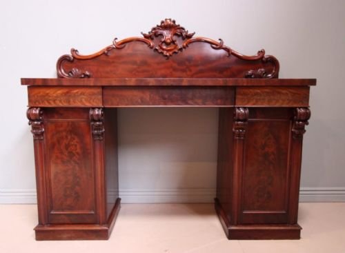 William IV Antique Mahogany Pedestal Base