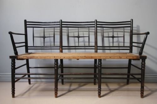 Rare William Morris Antique Star Back Seat