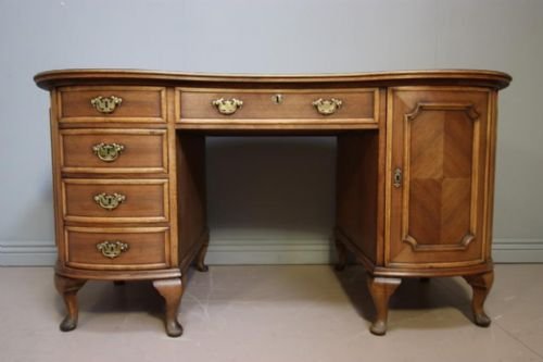 Edwardian Antique Walnut Desk