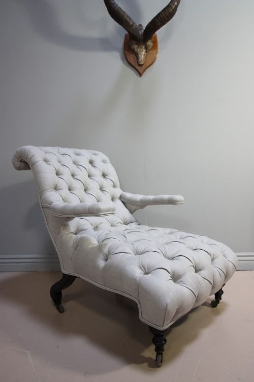 Unusual Antique Victorian Upholstered Chair