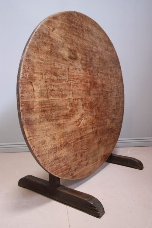 French Antique Fruitwood Vendange Dining Table