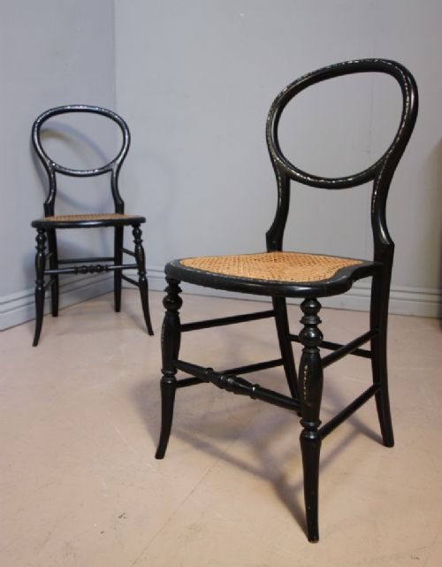 Pair of Regency Antique 'Bettridge' Side Chairs.