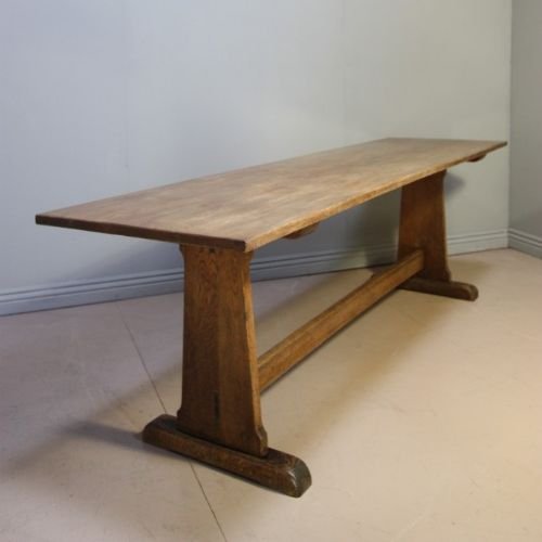 Antique Oak Refectory Dining Table.
