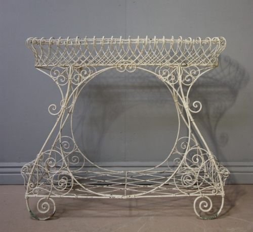 Victorian Antique Wirework Plant Stand.