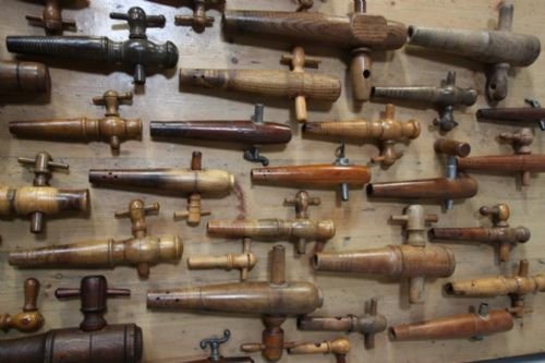 Collection of Forty Antique 19thc Treen Keg Taps.