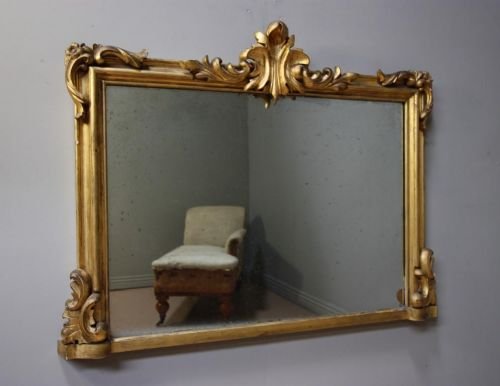 Decorative William IV Antique Gilt Mirror.