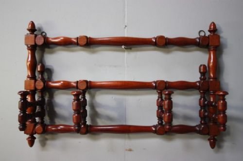 19th Century Antique Mahogany Hat/coat Rack.