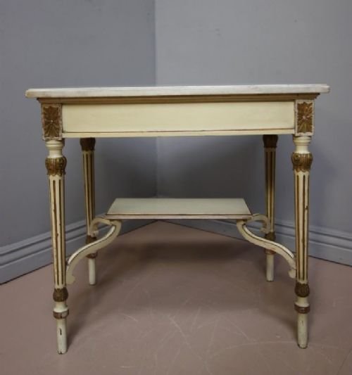 fig 1. Antique Painted Pine Side Table from Castle Greystoke
