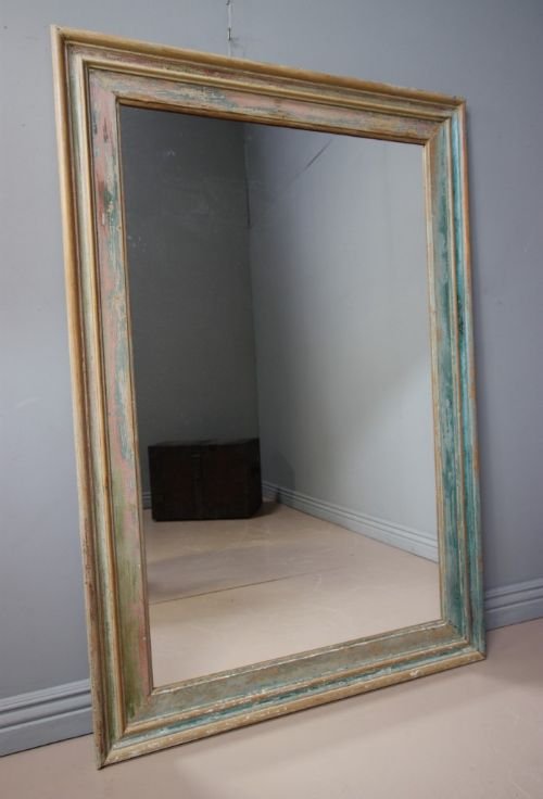 Large Sized Antique Victorian Architrave Mirror.