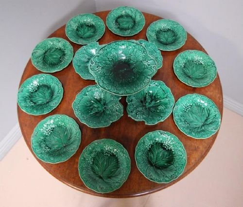 fig 1. Collection of Wedgwood Antique Majolica Tableware