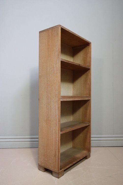 1920'S Limed Oak Open Bookcase by 'Heals'