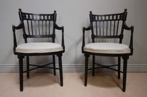 Pair of Antique Armchairs by William Birch