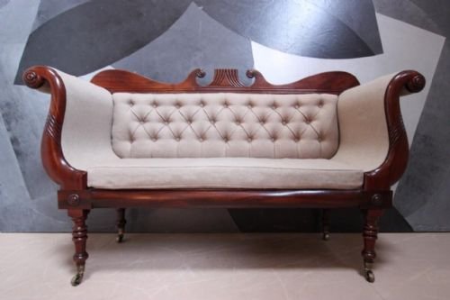 William IV Antique Irish Mahogany Sofa/seat.