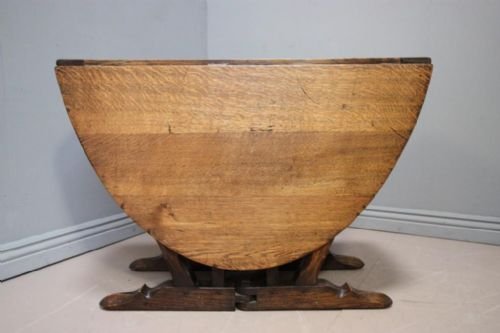 fig 1. Superb Cotswold School Oak Table by Romney Green