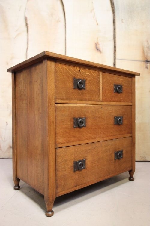 Rare Antique Oak Chest of Drawers by Ambrose Heal.